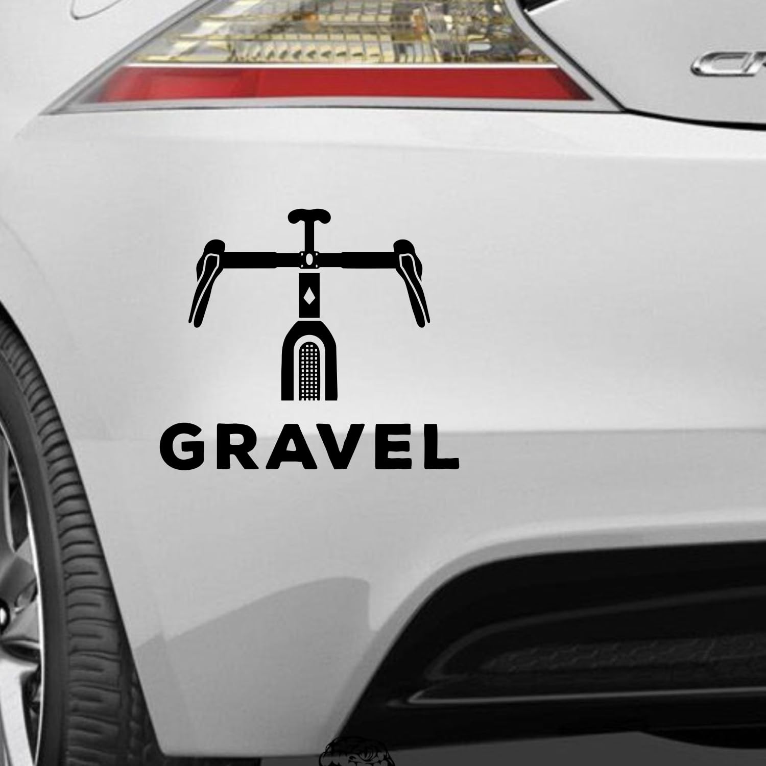 Rakelfix Fahrrad Bike Gravel Bike Gravel Gravelbike Aufkleber Sticker Größe&Farbe wählbar Autoaufkleber Lack Scheibe Auto & Motorrad