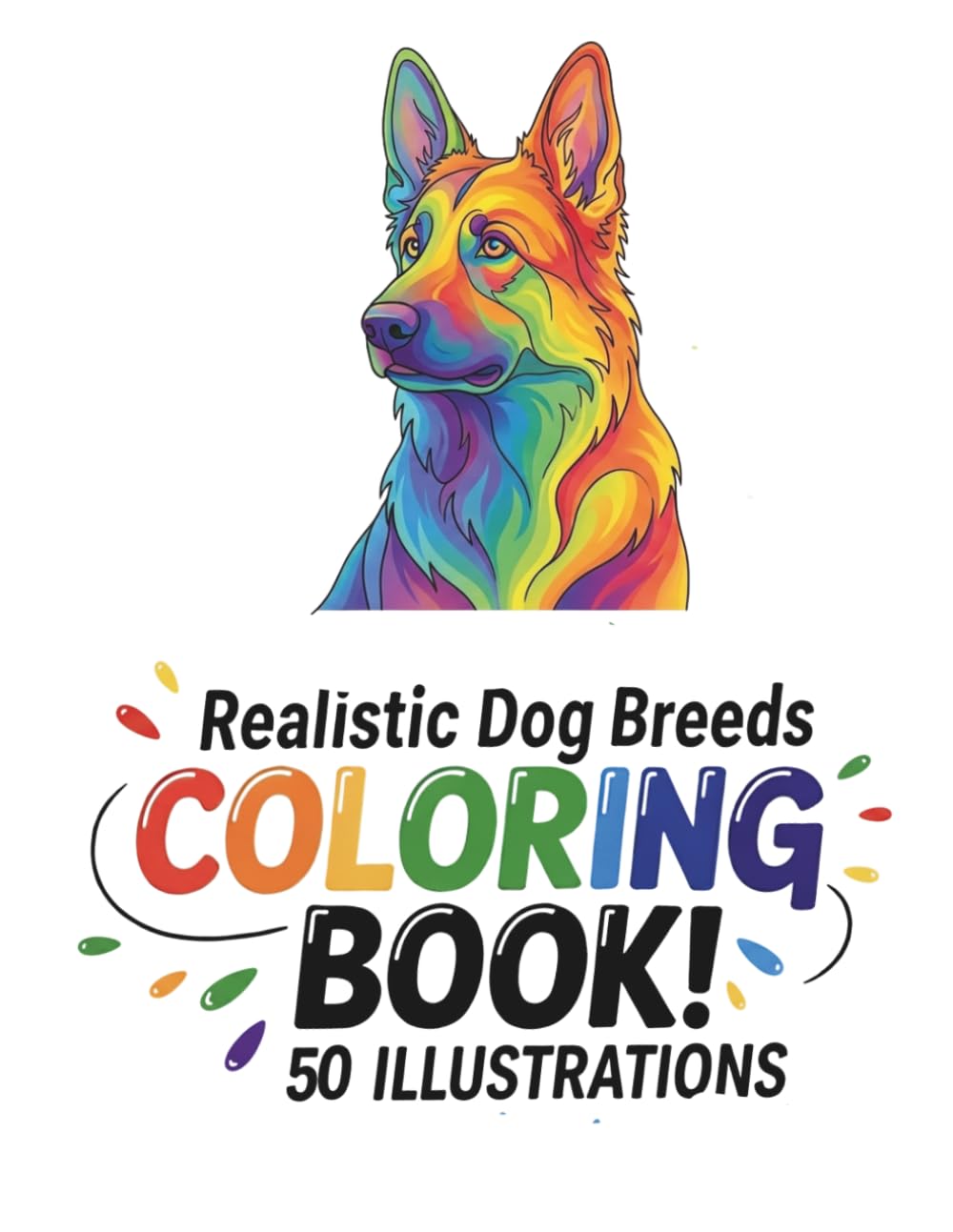 Realistic Dog Breeds Coloring Book: Beautiful Dog Illustrations for Adults and Teens | Relaxing Coloring Pages for Dog Lovers