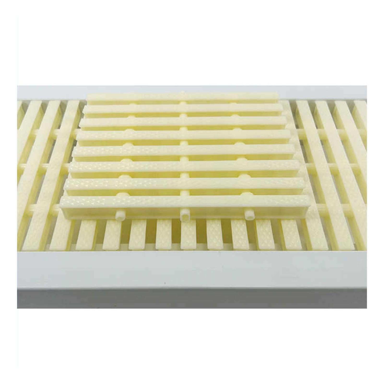 GJMSSMY Splice ABS Rectangle Drainage Grate for Swimming Pools, Patios & Outdoor Areas - 20x100cm, 15pcs, Durable Gutter System with Three Interfaces for Efficient Drainage