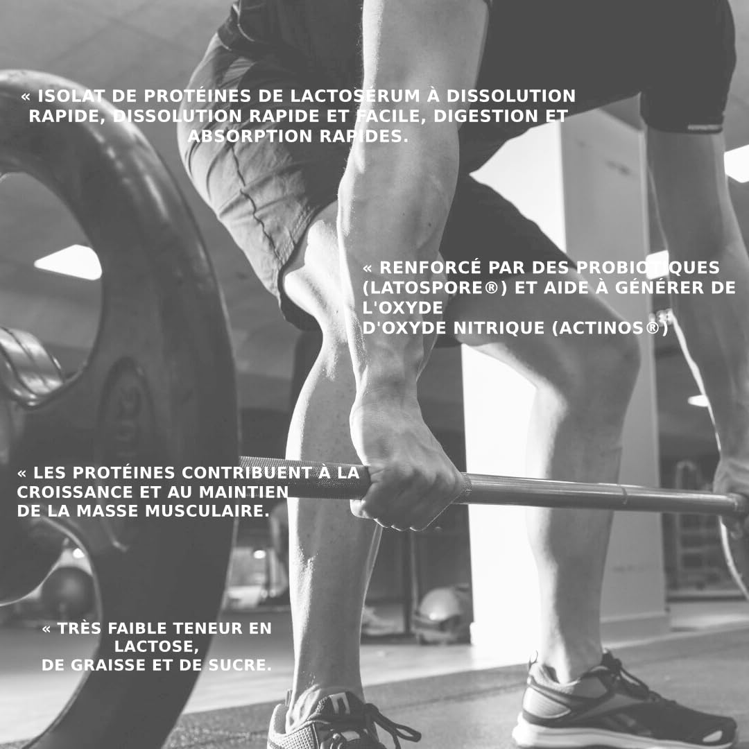 Amix - CFM Nitro Protein Isolat - Augmente la Masse Musculaire et Accélère la Récupération - Protéine de Lactosérum avec Enzymes Digestives - Sans Aspartame - Double Chocolat - 1 kg