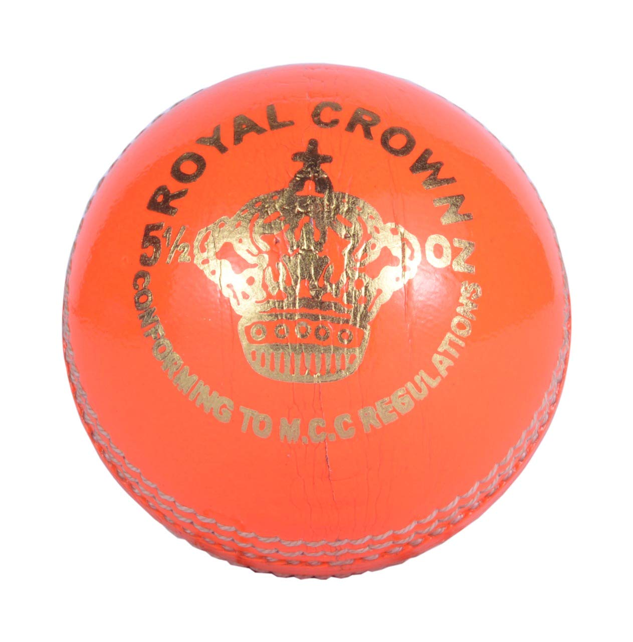 BT Orange Cricket Ball - Pack of 6 Genuine Leather Cricket Balls for International Standard Cricket and Practice | Bat-Friendly Hard Cricket Ball Made from Sustainable Sources | 156g 2 Piece - Image 2