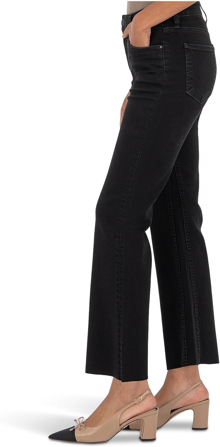 KUT from The Kloth Womens Kelsey High Rise Fab Ab Ankle Flare-nset Leg - Image 2