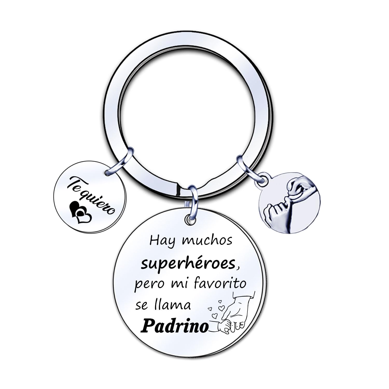 YJYJZX Padrino Llavero Regalos Hombre Llavero Regalo Padrino Regalo personalizado y divertido,Regalo del día del Padre,Regalo Navidad,Regalos de cumpleaños Regalo de bautizo