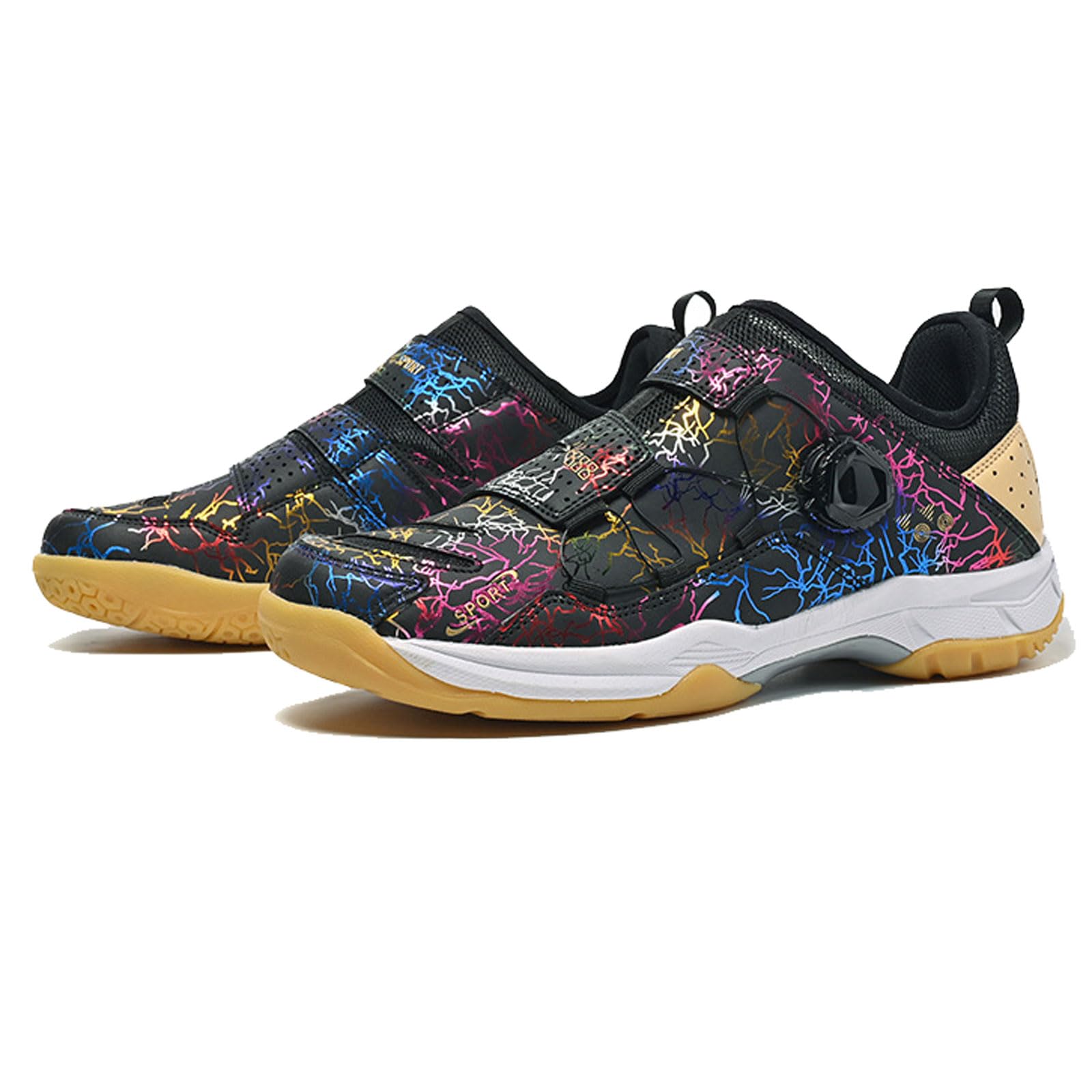 Zapatos De Tenis De Mesa,Zapatos De Tenis De Mesa para Hombres,Zapatillas Tenis,Zapatos De BáDminton,Zapatos De BáDminton Antideslizantes,Ligeros,Transpirables,para BáDminton,Blanco