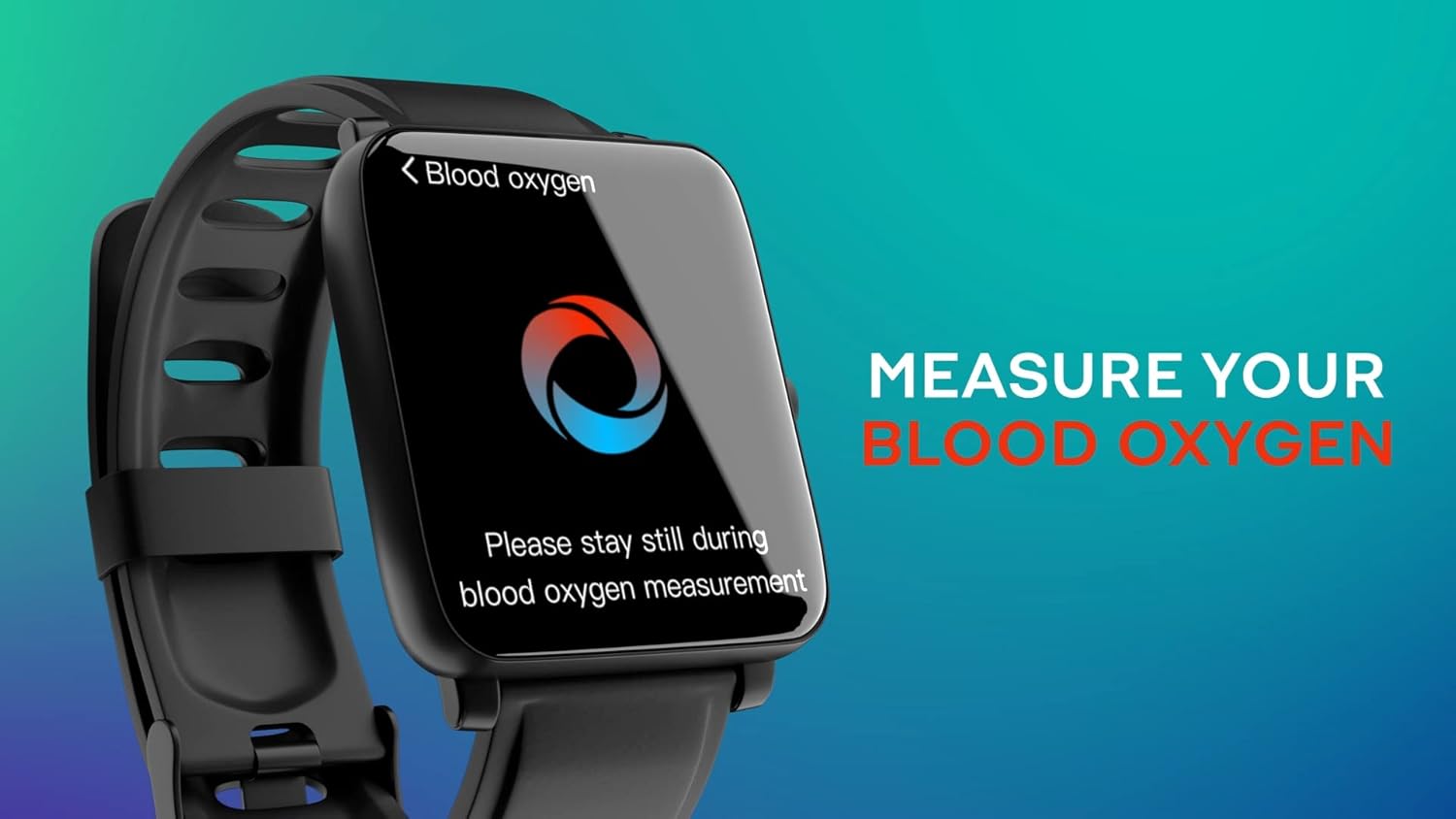 Smartwatch displaying blood oxygen measurement