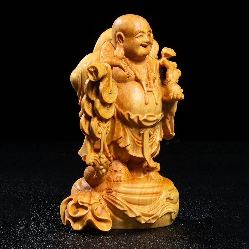 Amazon.co.jp: 七福神仏像 布袋様 弥勒菩薩 置物 置物 金運 お守り