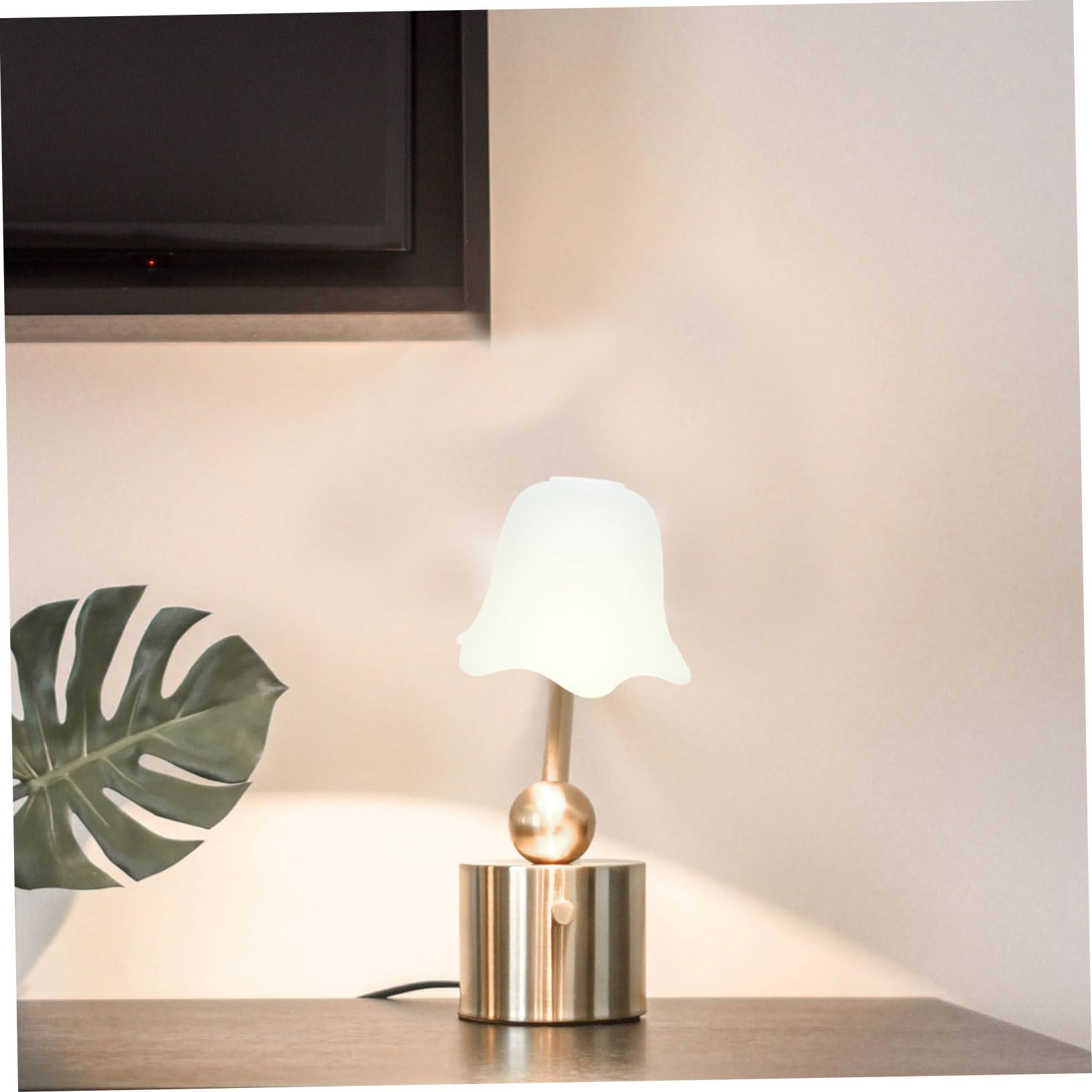 Paralume in Vetro Artigianale per Lampadina E27, Paralume Decorativo da Soffitto in Vetro Delicato, Set da 2 Pezzi per Illuminazione Ambientale e Camere da Letto