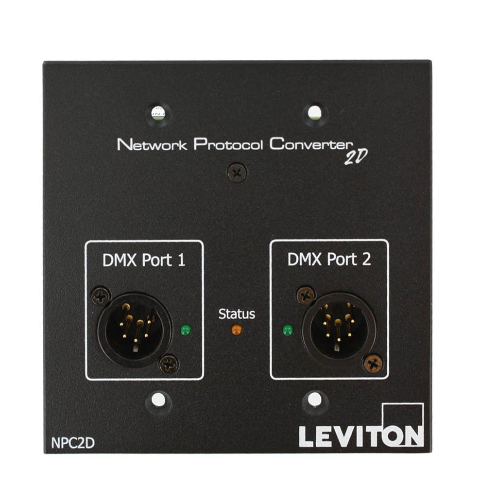 Leviton npc2d-mm elimina fallos de señal con 2 puertos PC y 2 conectores de 5 pines macho xlrs