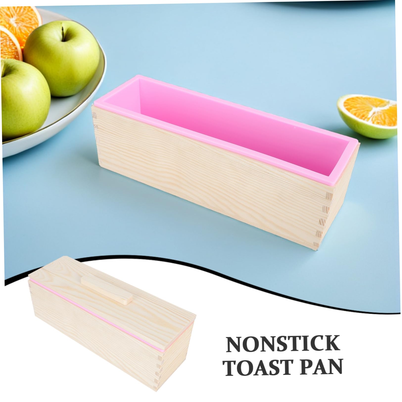 ULTECHNOVO Brotbackschale Holzbackform Nicht -stiak -kuchenform Quadratische Kastenform Toast Backform Brotbackformen