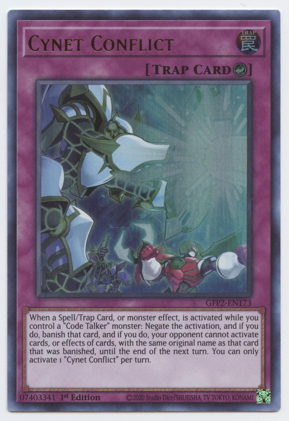 Cynet Conflict - GFP2-EN173 - Ultra Rare - 1st Edition