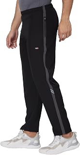 berge' Men's Polyester Track Pant with Secure Zipper Side Pockets for Sports|Exercise|Gym|Running|Casual Wear|Lower Tracks... Price In India