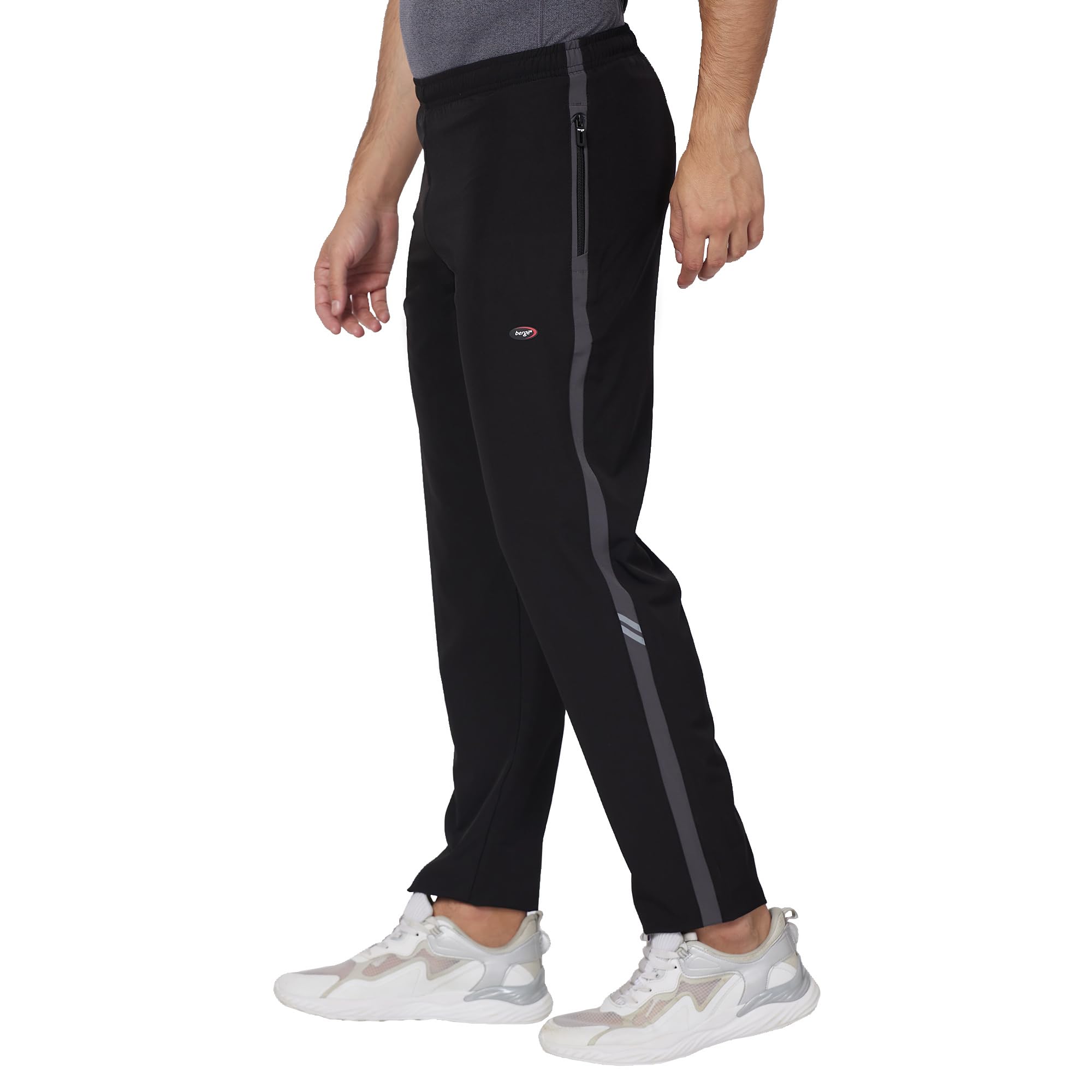 berge' Men's Polyester Track Pant with Secure Zipper Side Pockets for Sports|Exercise|Gym|Running|Casual Wear|Lower Tracks Pant-picture-26