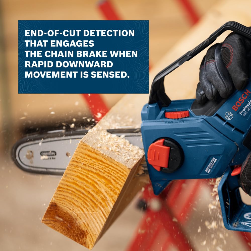 BOSCH 18V Cordless Pruning Saw - 8" Chainsaw -7