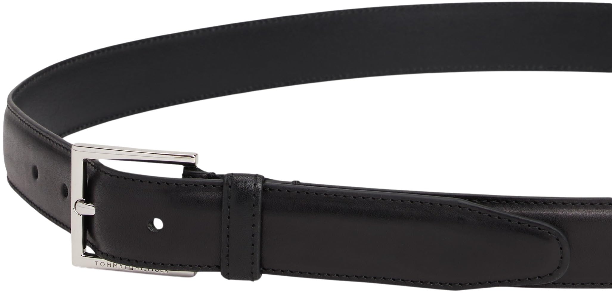 Tommy Hilfiger Hudson 3.0 Leather Am0am13760 Cintura fissa Unisex - Adulto (Pacco da 1)