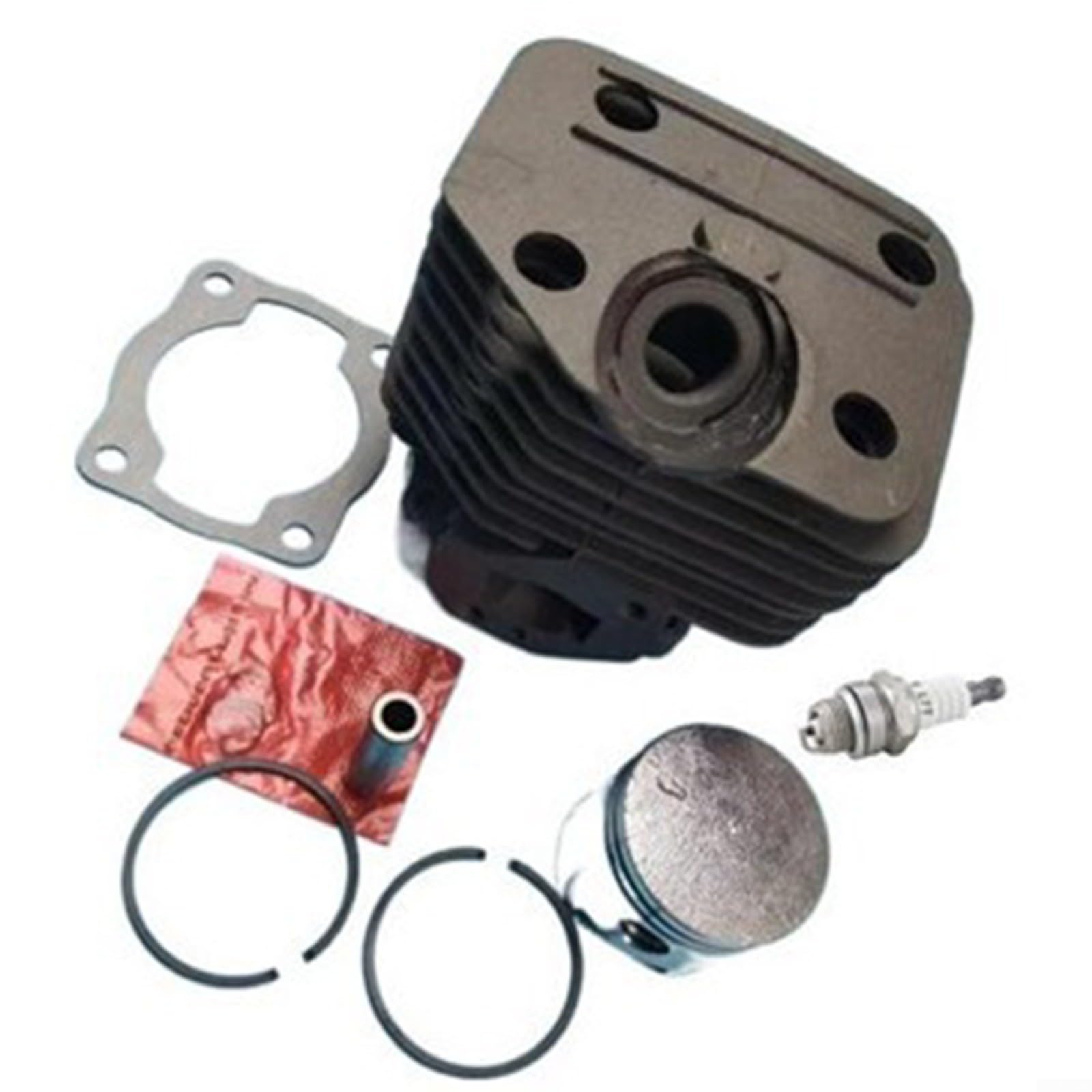Kit de bloque de cilindro de cortacésped de 36 mm de metal para montaje de pistón compatible con TBC355 TBC358 TBC368 SUM338 SUM355 BG338 forro de cilindro para mantenimiento de jardín al aire