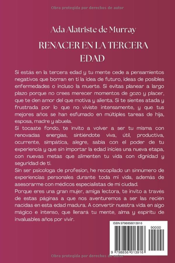 Vista 2 de RENACER en la Tercera EDAD Libro de autoayuda para mujeres de la tercera edad (Spanish Edition)