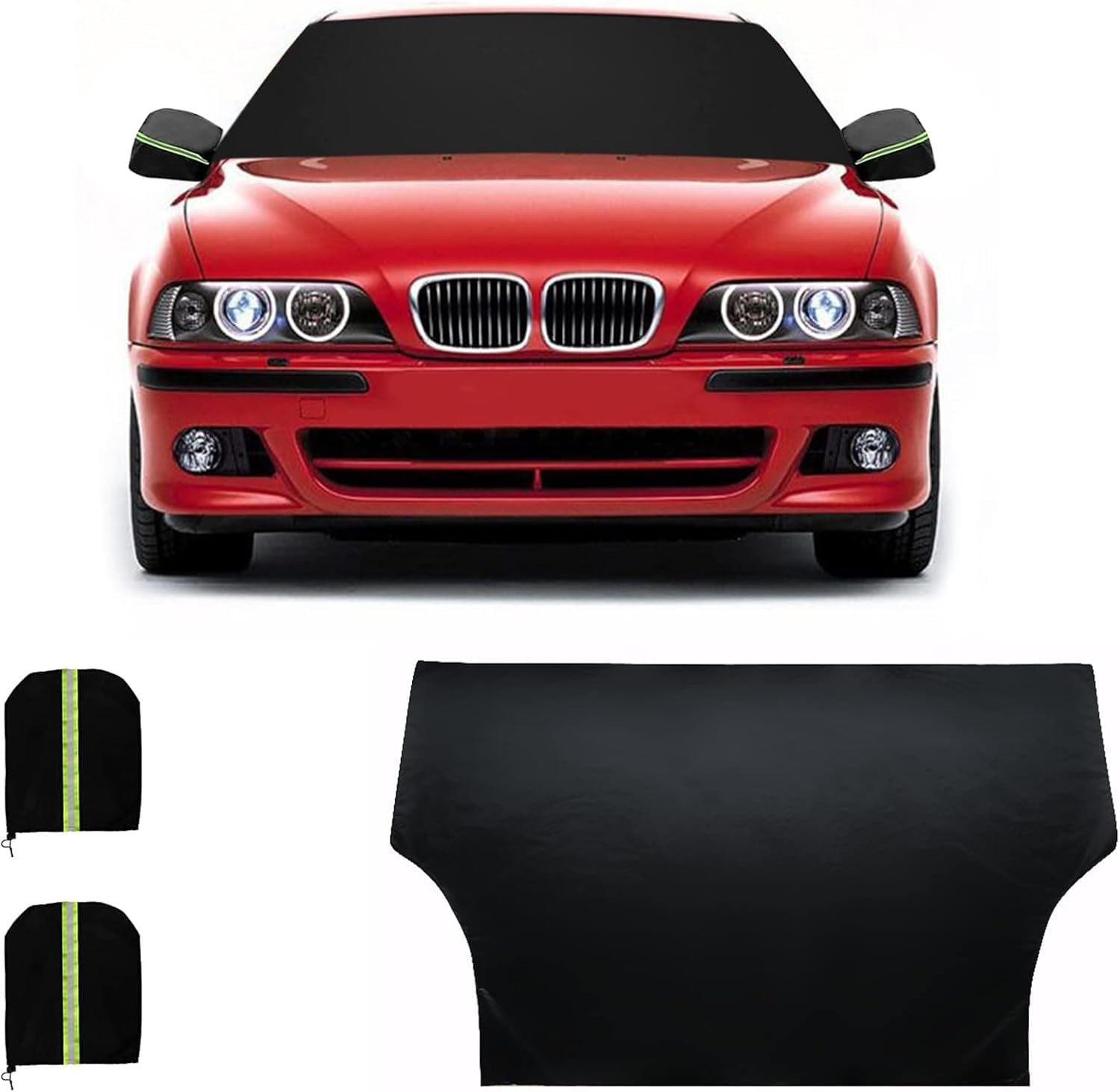 Car Windshield Cover for Ice & Snow All-Weather Protection Weatherproof Frost Cover Car Winter Accessories Fit for SUVs, Trucks, Cars
