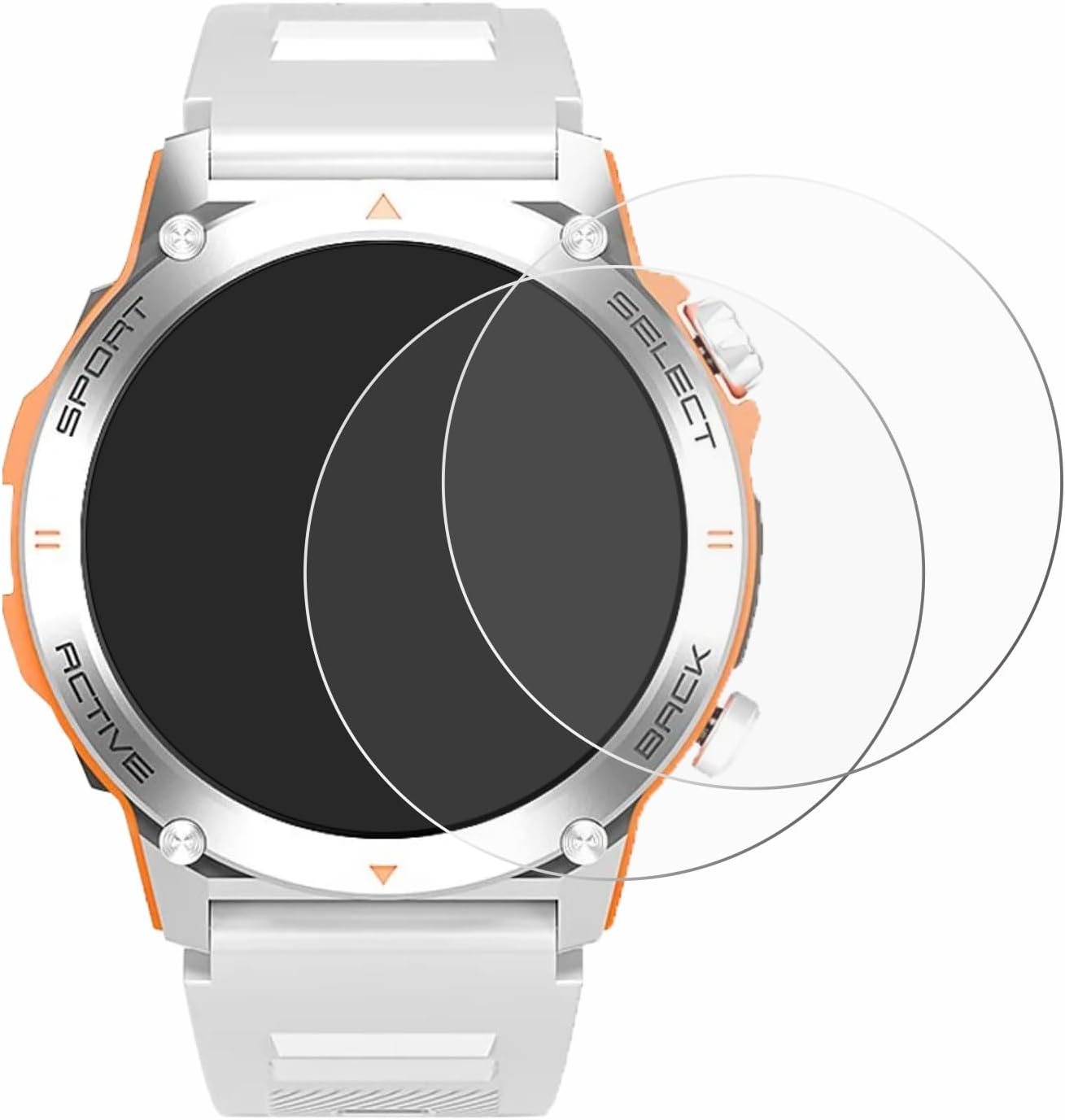 (2 Pack Screen Protector Compatible with RAYOFI Smartwatch 1.43" [Sustainable Screen Protection, Clear, Anti-Scratch]