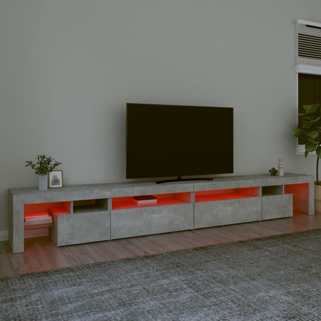vidaXL Tv-meubel met LED-verlichting 215x36,5x40cm sonoma eikenkleurig, tv-meubel, hifi-meubel, media-kast, tv-meubel met LED-verlichting, hifi-kast