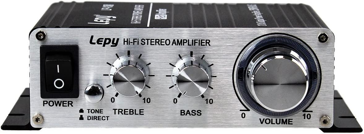 LP-V3S Lecteur numérique Alimentation de Voiture Hi-FI Amplificateur stéréo Haut-Parleur Entrée Audio 3.5 mm MP3 Moto Super Bass AMP 2X 25W RMS (Alimentation Non Incluse) -Noir