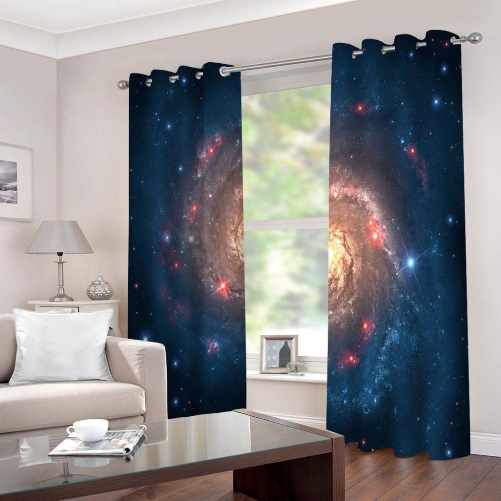 Cortinas Opacas 3D Mpresión Poliéster Térmico Aislante Y Ruido