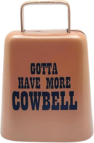 Miniatura 9 de Bevin Bells "Gotta Have More Cowbell" (mediano)  Campana de vaca Kentucky con color negro  Hecho de acero  Fabricantes de ruido fuerte con mango