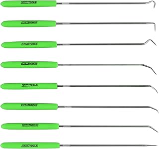 OEMTOOLS 26526 Hook and Pick Set- 8 Piece, Pick Set Mechanic, Hook Tool, Pick Tool, Mechanics Pick Set, Automotive Pick and Hook Set, Pick Tool Set