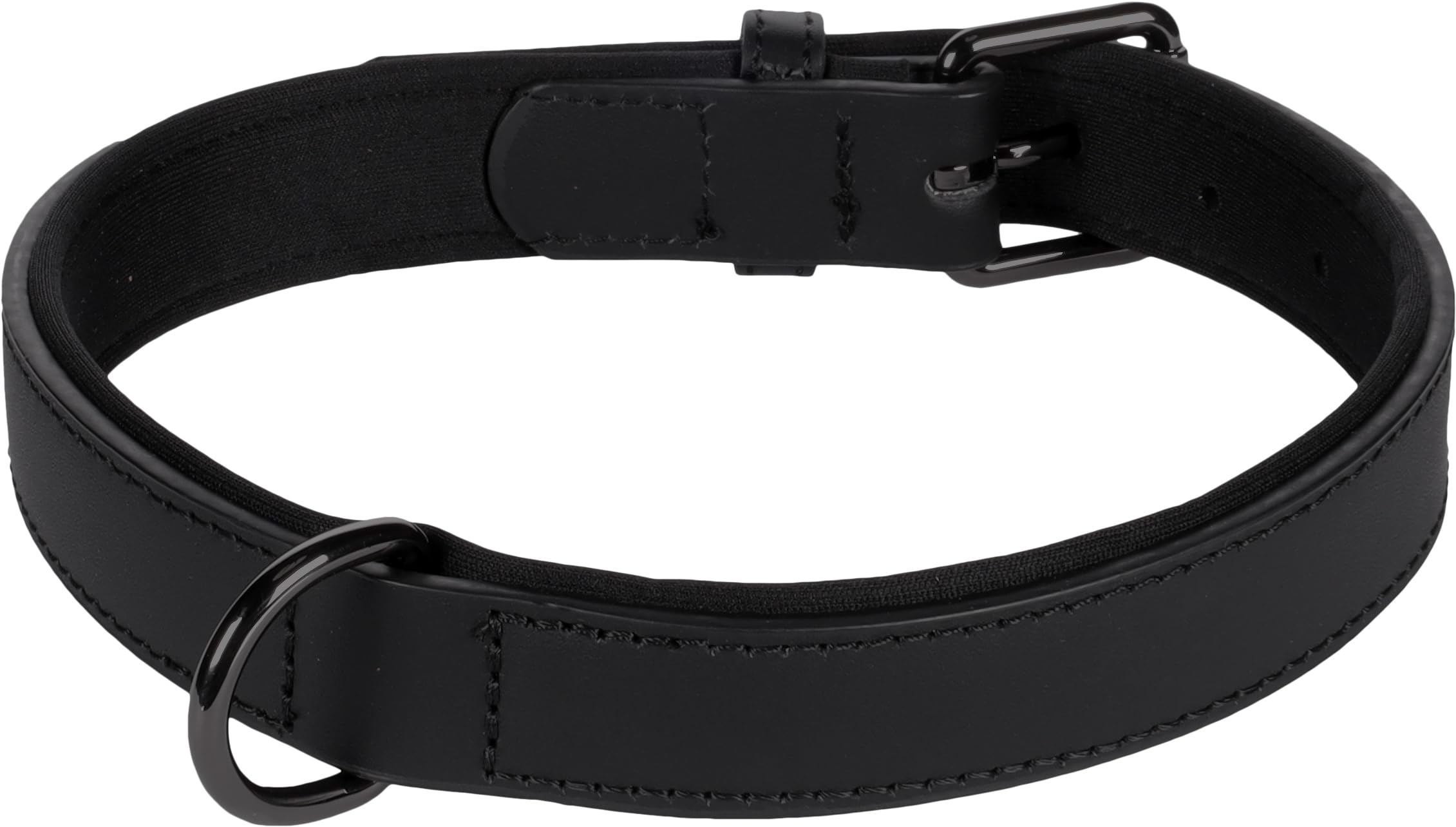 Collier BINTI Noir L 42/52CM 25MM idéal pour la promenade en forêt