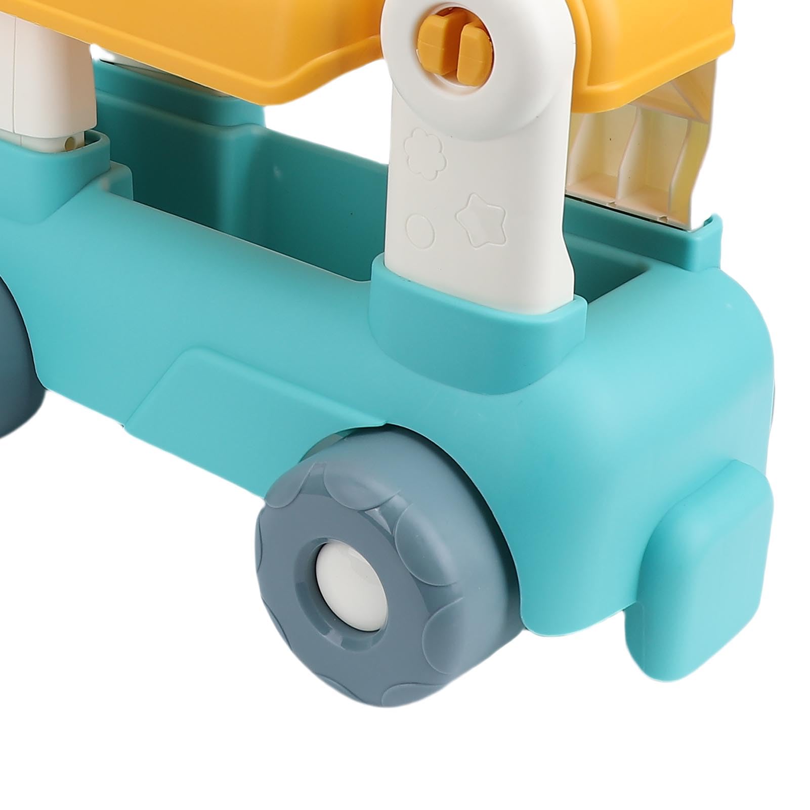Girello Didattico per Bambini Cavalca il Trenino a Spinta con Blocchi di Forma Coordinata per Avventure a Tema STEAM, Girello per Bambini Giocattolo a Spinta per Coinvolgere le Interazioni