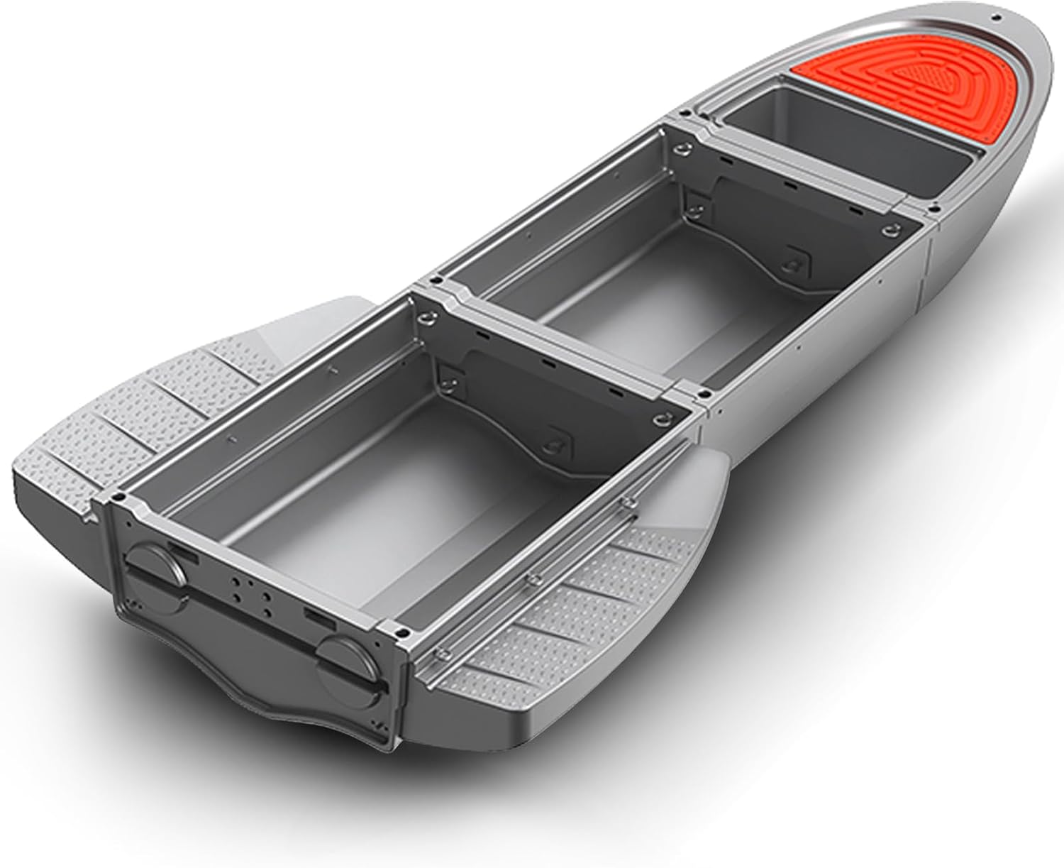 Fishing Kayak Dinghy Boat, B1 Boat Float Folding Kayak with 3 Modular Kayak and 2 Pontoon, Grey Small Fishing Row Boat Built in Storage and Fish Tank for 2-4 Person Kayak Fishing Kayak Dinghy Boat, B1 Boat Float Folding Kayak with 3 Modular Kayak and 2 Pontoon, Grey Small Fishing Row Boat Built in Storage and Fish Tank for 2-4 Person Kayak