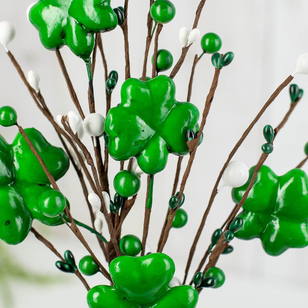 XL 14-Inch Green Pip Berry Floral Pick – Spring Or St. Patrick's Day Decor – Stem For Wreaths & Centerpieces 2 thumbnail image