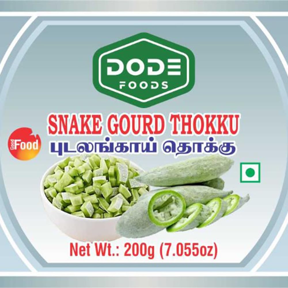 DODE FOODS Snake Gourd Thokku 200g | Traditional South Indian Pickle Style Snake Gourd Thokku | Fiber Rich & Healthy | Authentic Taste | Ready to Eat | Vegetarian 1