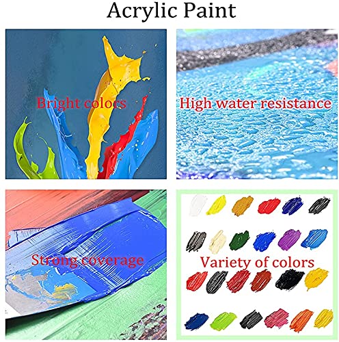 Eniref Paint By Numbers For Adults, Drawing On Canvas Paintwork With Paintbrushes Acrylic Paints,Without Frame Diy Succulent Plants Oil Painting For Home Wall Decoration16X20 Inch #TOP7