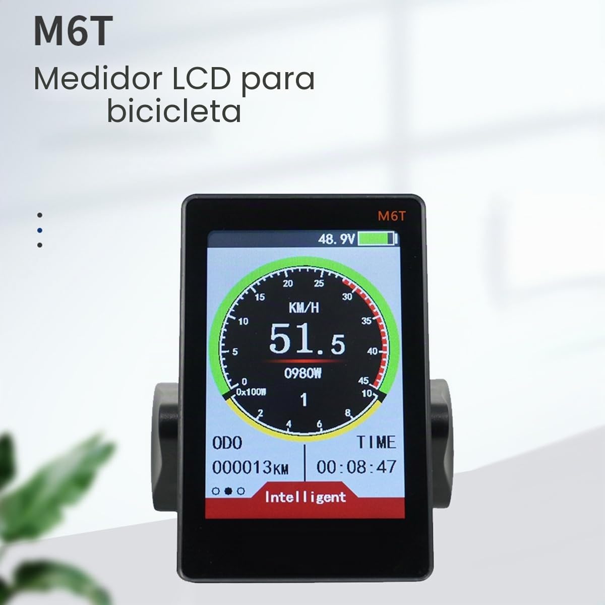 1 medidor de pantalla LCD para bicicleta eléctrica M6T, 24 V, 36 V, 48 V, 60 V, universal, panel LCD, pantalla a color con USB para bicicleta eléctrica