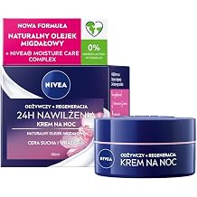 NIVEA Nourishing Night Cream for Dry to Sensitive Skin 50 ml &ndash; Deep Moisture Almond Oil & Pro-Vitamin B5 Formula for Overnight Skin Renewal and Softness