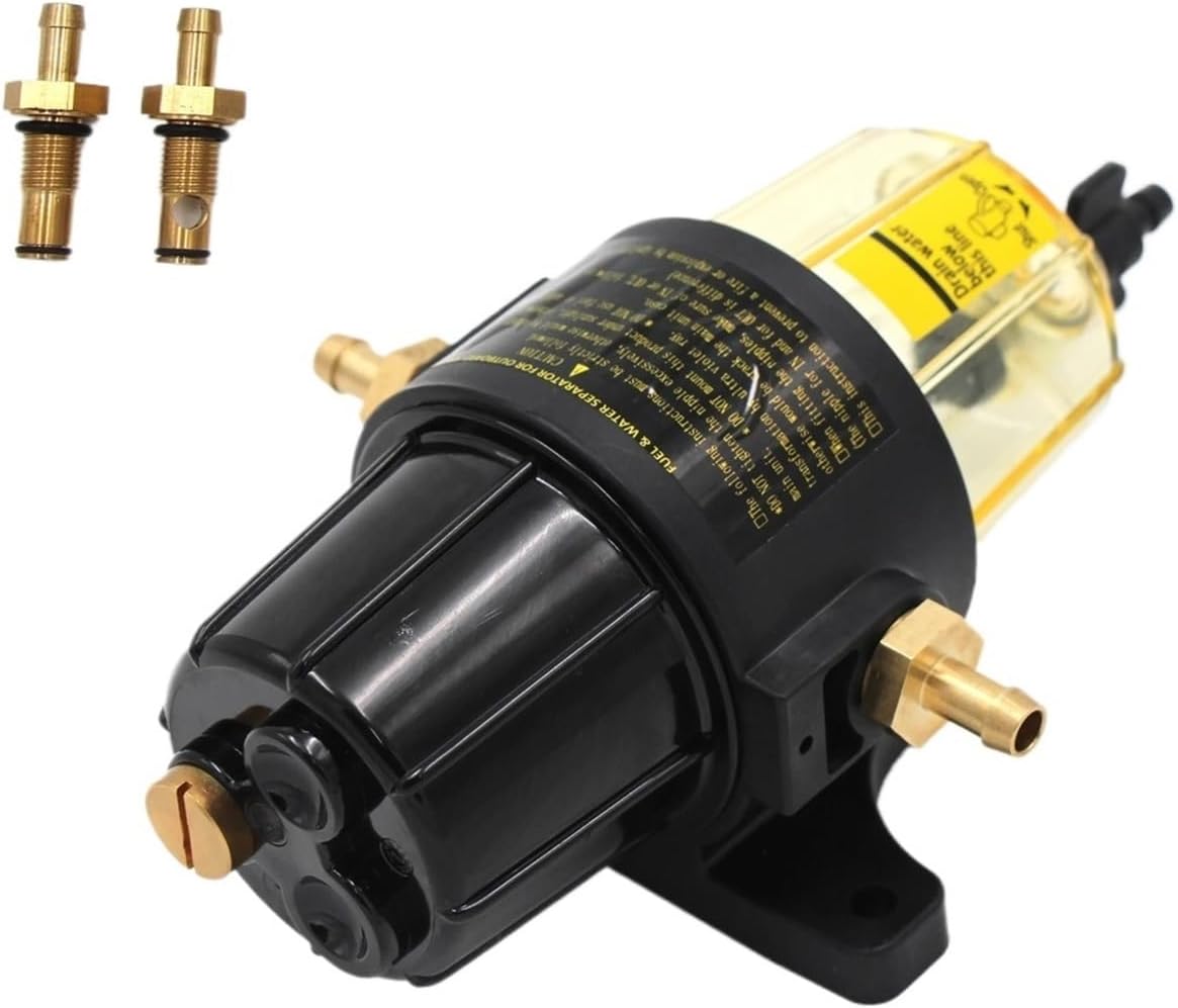 UF-10K Outboard Engine Fuel Filter Fuel-Water Separator Assembly With Clear Bowl Base Filter Element Compatible With Suzuki