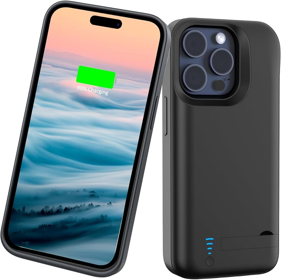 Amazon | DOKYW iPhone 15 Pro 対応 バッテリー内蔵ケース 6800mah