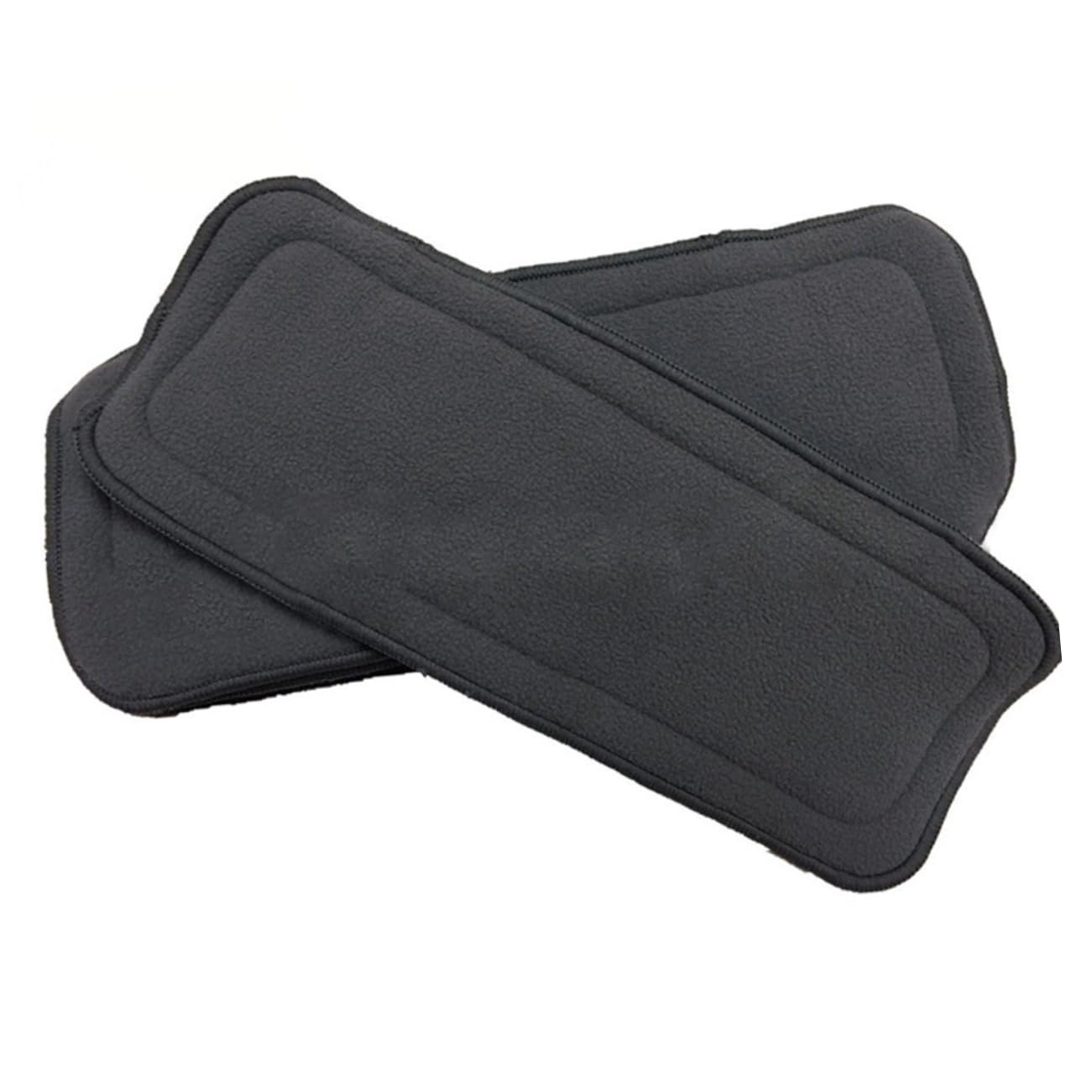 Toyvian 10piezas Pañales De Lavables y Reutilizables Fibra De Bambú y Activado Para Bebés Pañales De Para Uso Diario Casa o Viajes