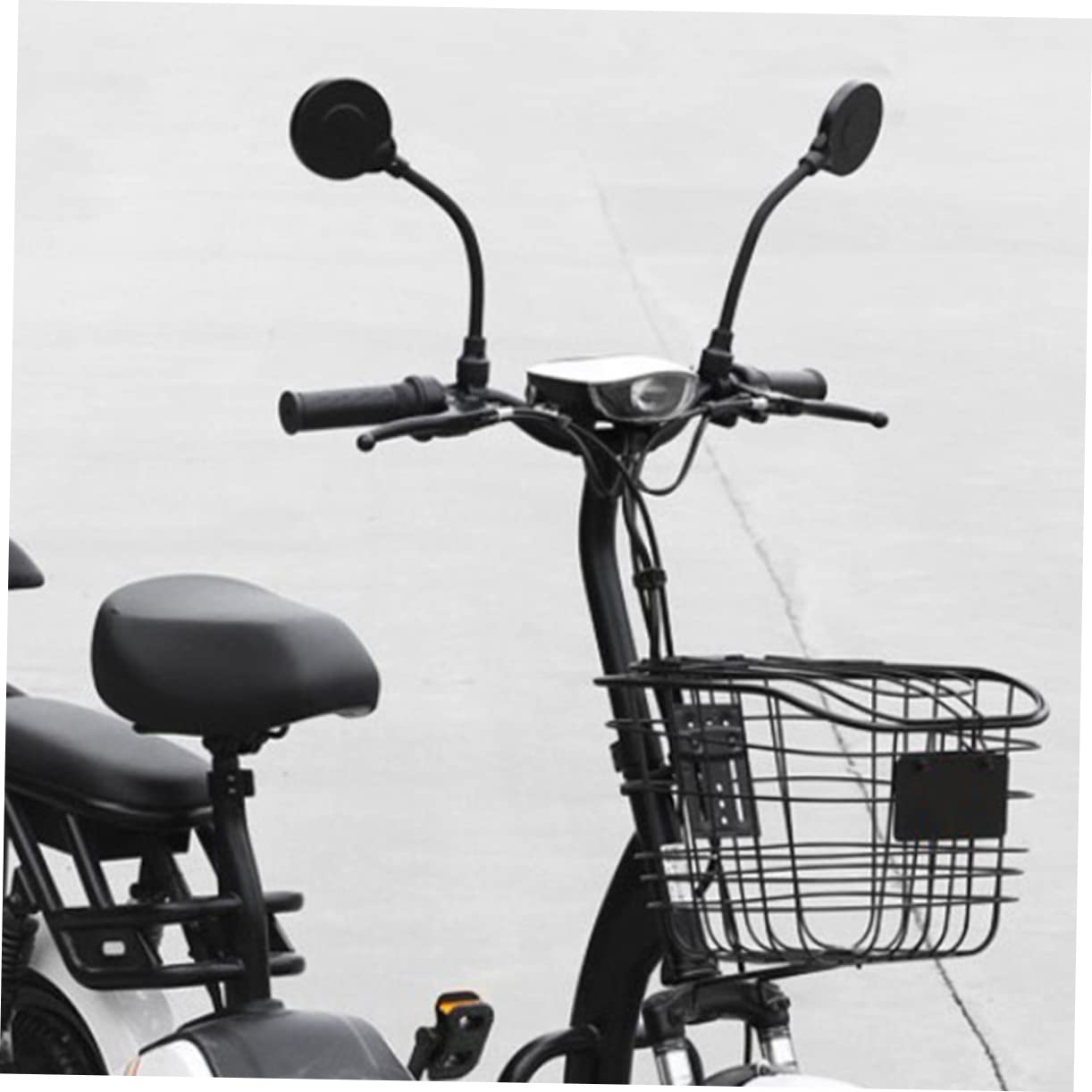 TOYANDONA 2 Stück Rückspiegel Lenkerspiegel Fahrradspiegel Für Lenker Motorradspiegel Für Lenker Fahrradrückspiegel Fahrradgriffspiegel Runder Fahrradspiegel Abs Schwarz