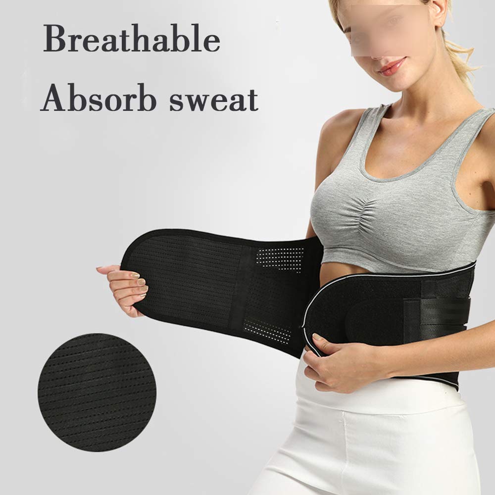 Cinturón de Soporte Lumbar, Correa de Cintura Lumbar, Faja Lumbar para Espalda para Hombres y Mujer, Aliviar el Dolor y Prevenir Lesiones,XXL