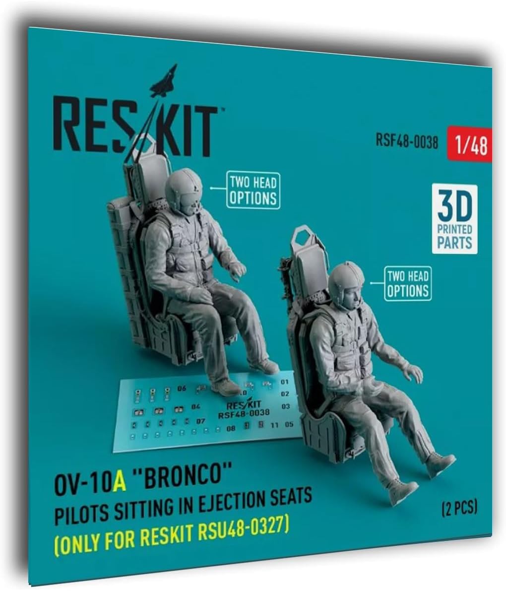Reskit RSF48-0038 1/48 OV-10A Bronco Pilots Sitting in Ejection Seats