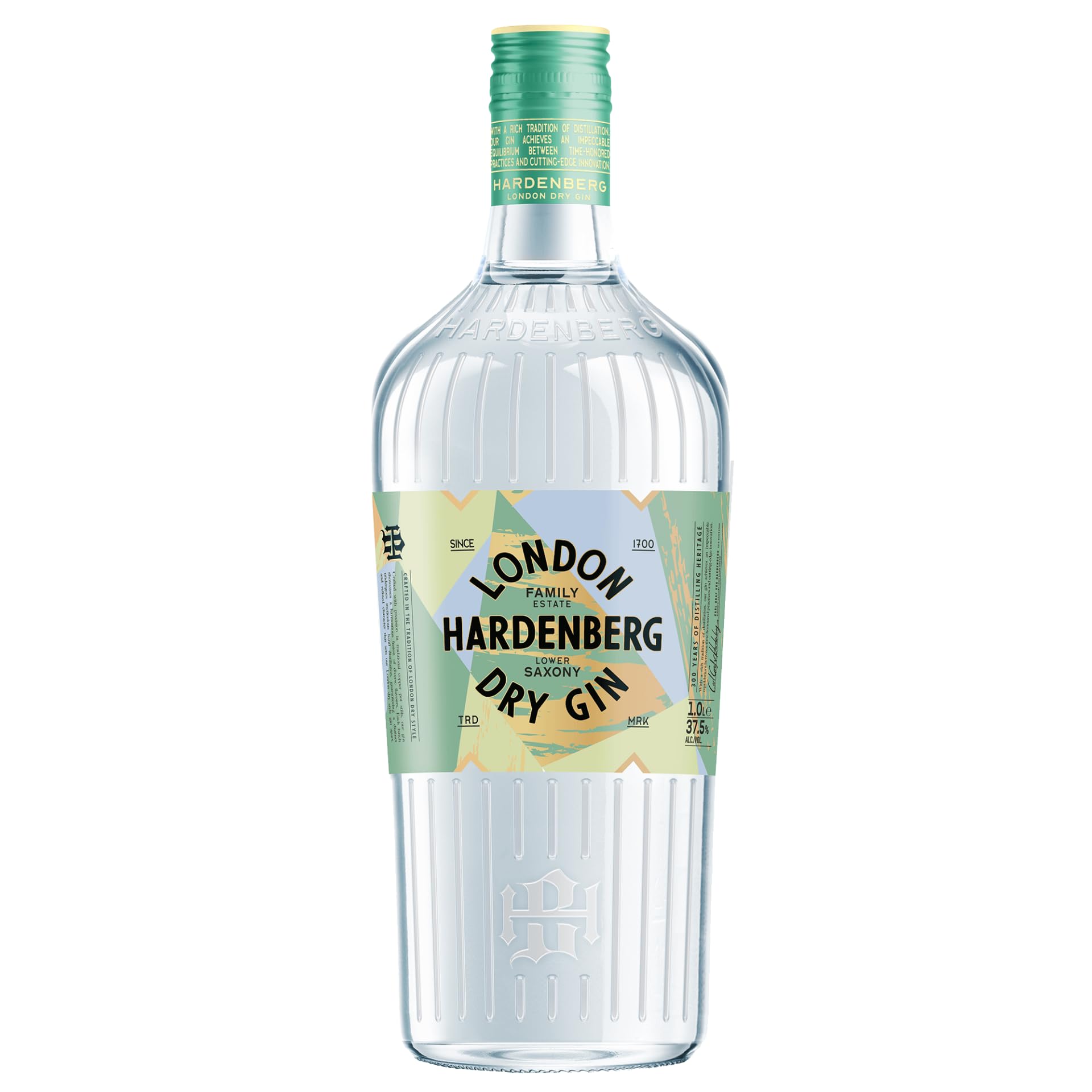 HARDENBERG Gin I London Dry Gin I leichter und frischer Geschmack nach Wacholder und Yuzu I 37,5% vol. I 1,0 l