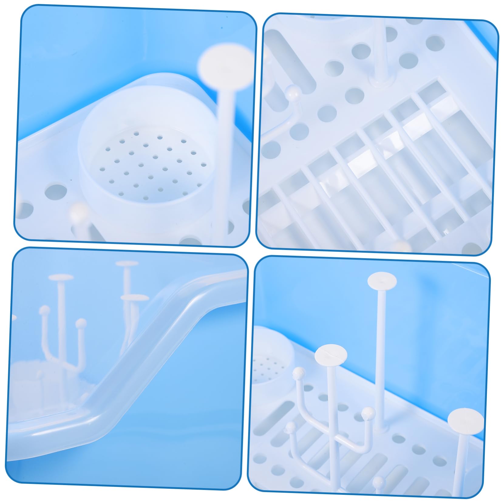 BESTonZON Boîte De Rangement pour Biberons Étagère De Séchage Pratique pour Vaisselle Couvercle Anti-poussière Design Compact Et Capacité De Stockage Élevée Idéale pour Garder Les