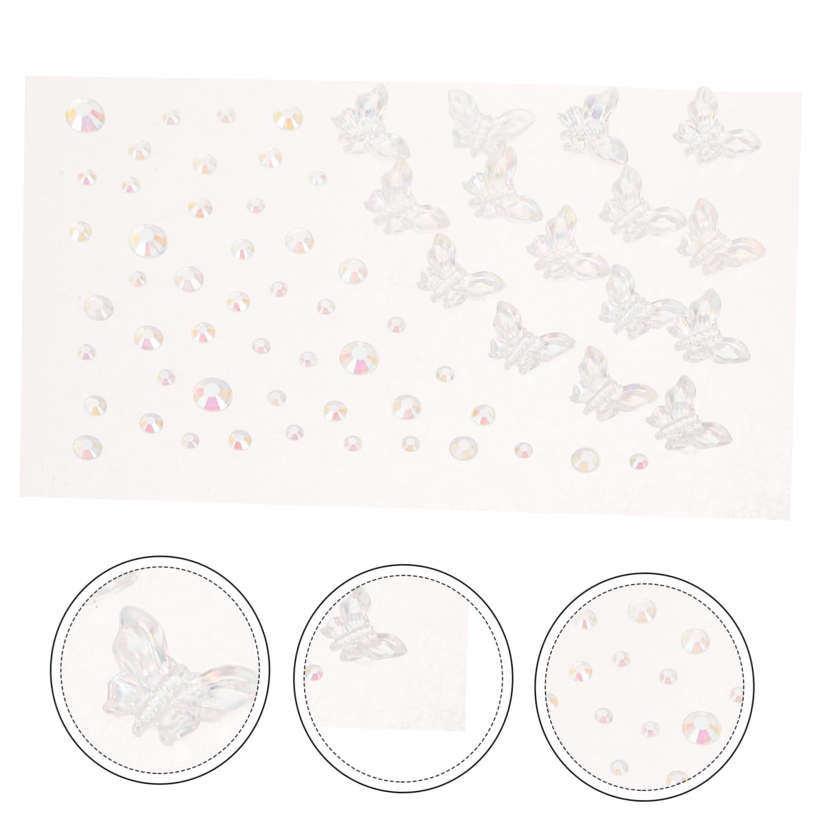minkissy 1 Foglio Adesivi Con Strass Gemme Faccia Da Sirena Pennelli Per Il Trucco Rivestimento Festival Del Viso Glitterato Adesivi Gemme Autoadesivi Facce Adesive Tinta Di Fronte Plastica