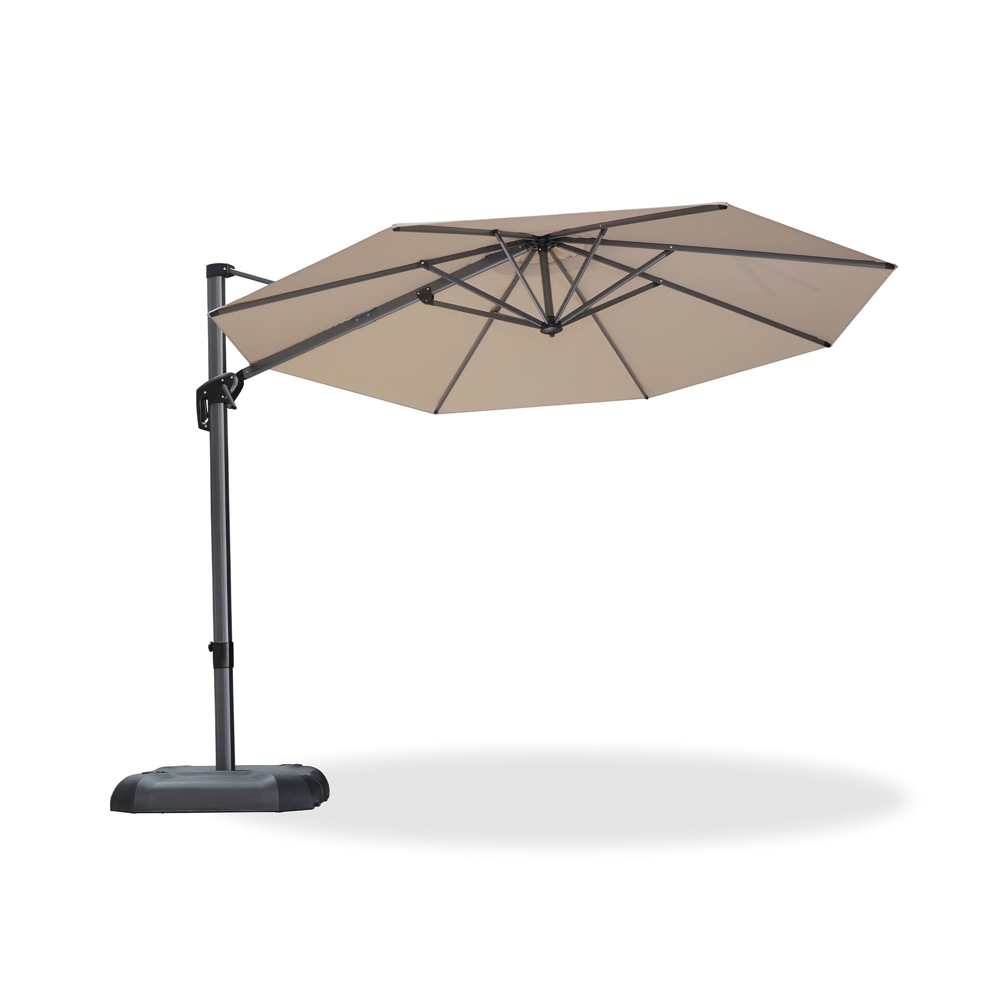 13 feet patio umbrella 13ft 2 Tier Double-Sided Patio Vented Umbrella with Base