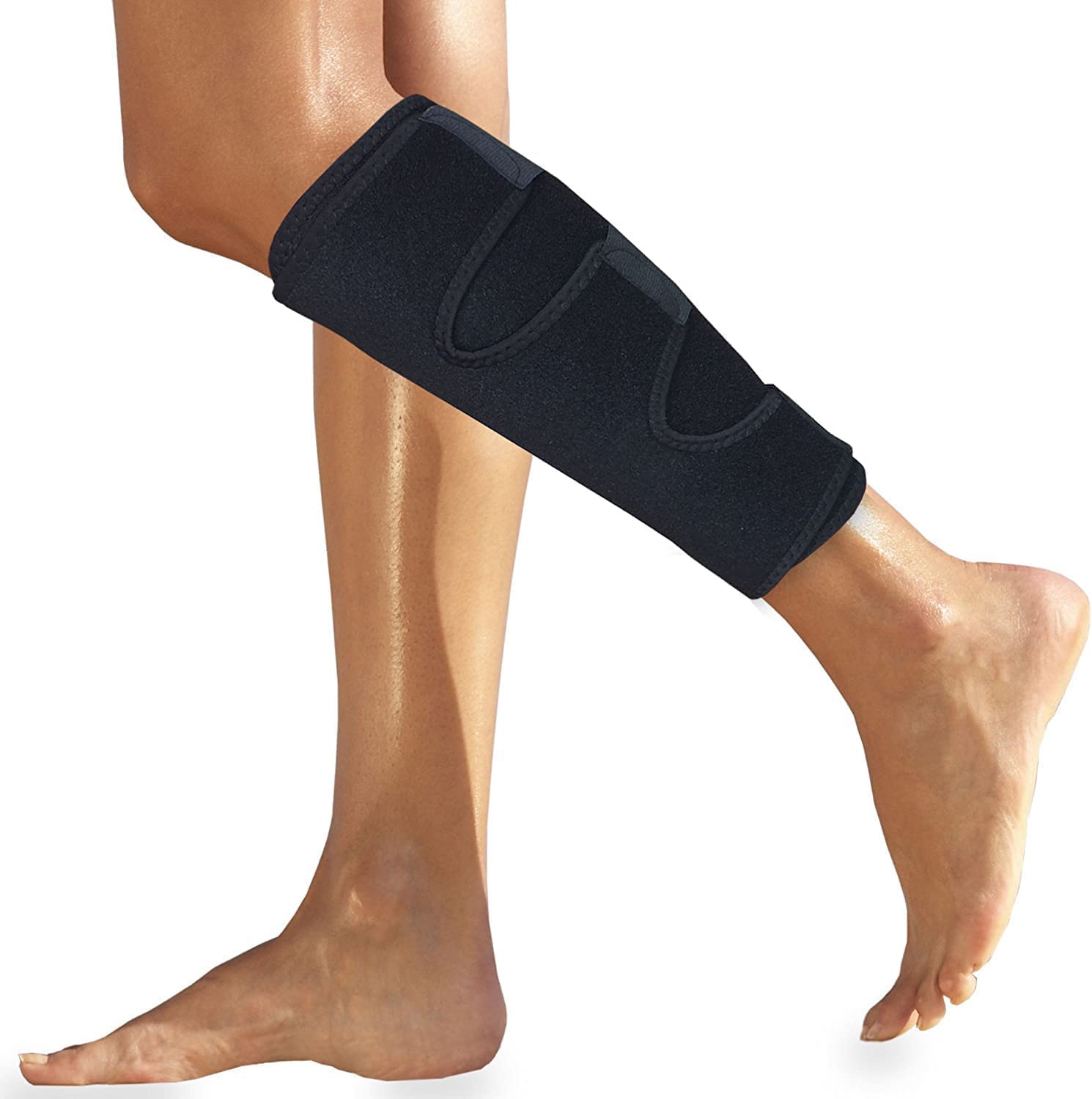 Calf Brace - Shin Splint Compression Support for Torn Calf Muscle, Strain, Sprain, Pain Relief, Tennis Leg, Injury. Best Lower Leg Wrap/Sleeve for Men and Women