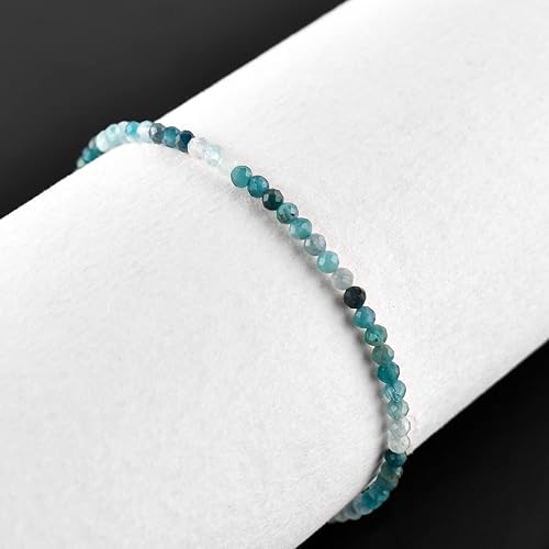 Miniatura 108 de OdrillionGems Natural Yaxaite Gemstones Bolo Bracelet 925 Sterling Silver Faceted Rounds Beads Handmade Minimalist Jewelry Healing Crystals