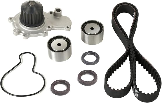 Timing Belt Kit with Water Pump Compatible with 1995-1999 for Chrysler Sebring, 1995-1999 for Dodge Avenger, 1995-1999 Neon, 1996-1999 for Mitsubishi Eclipse, 1995-1999 for Plymouth Neon 2.0L
