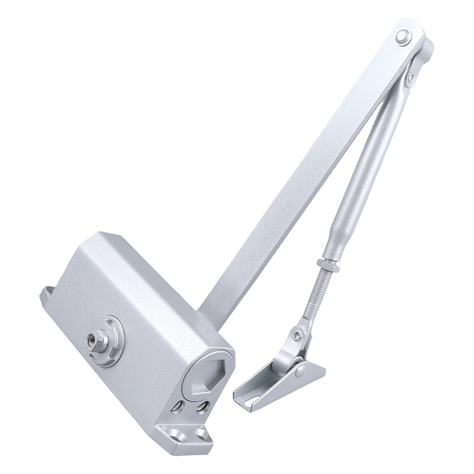 Fafeicy Ferme-porte Automatique, Ferme-porte Hydraulique Réglable en Acier Inoxydable, capacité de Charge de 45 Kg, Fermeture Silencieuse et Installation Facile pour Portes de Bureau à Domicile