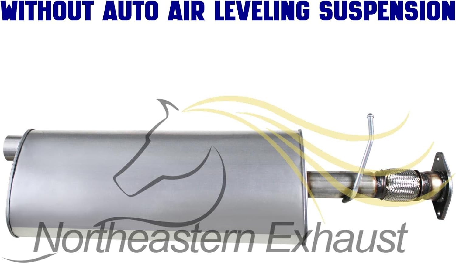 Northeastern Exhaust | Stainless Steel Front Exhaust Muffler Compatible for 2006-2007 Buick Rainier | 2006-2009 Chevrolet TrailBlazer | 2006-2009 GMC Envoy 4.2L | Free Gasket and Clamp Included
